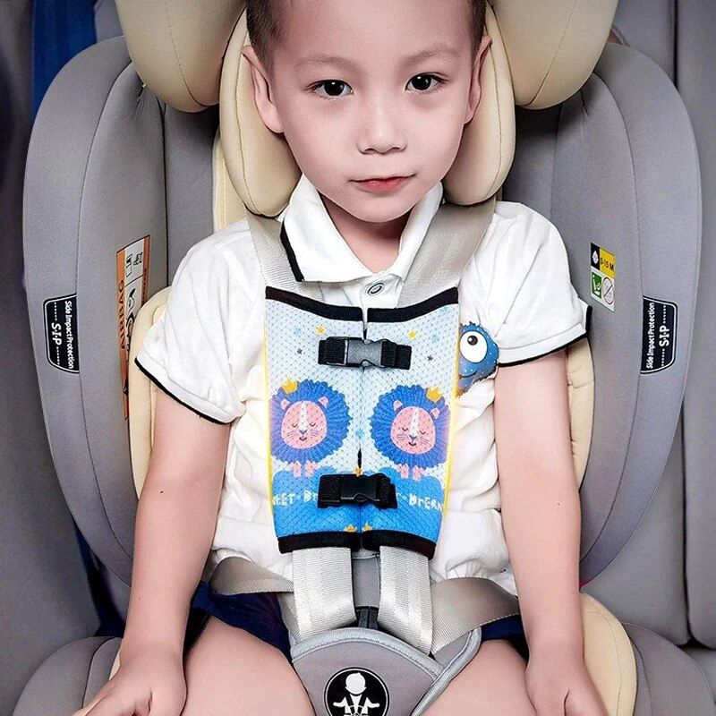 Kid's Cartoon Seat Belt Shoulder Guard - Safety Seat Anti-Slip Accessory