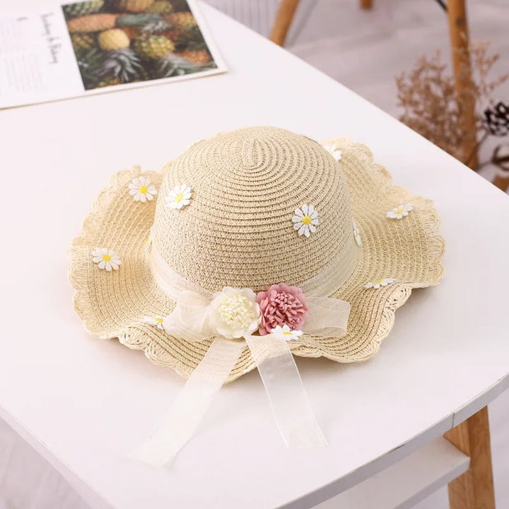 Kids Daisy Sun Hat and Handbag Set