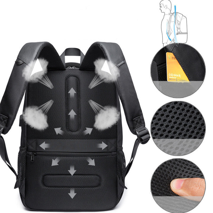 Male Student Business Waterproof Computer Backpack