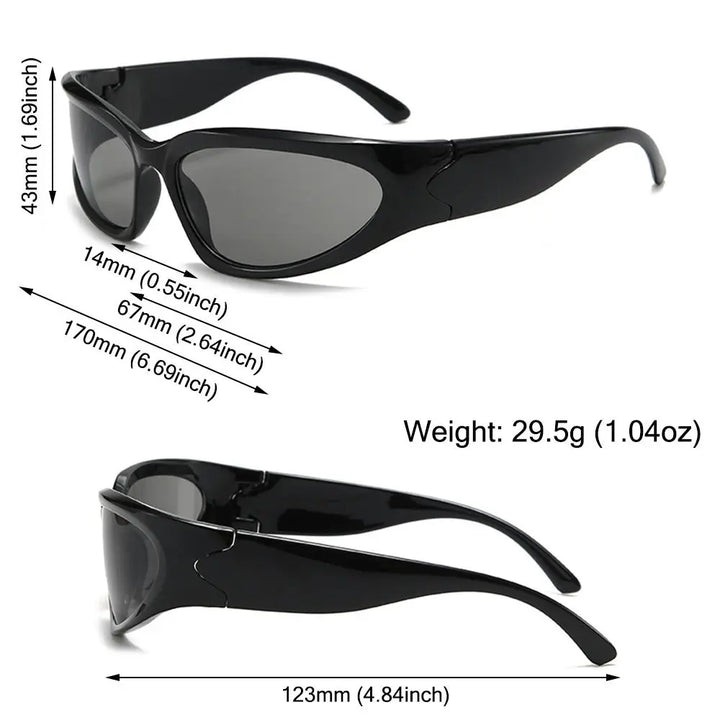 Y2K Futuristic Cycling Sunglasses