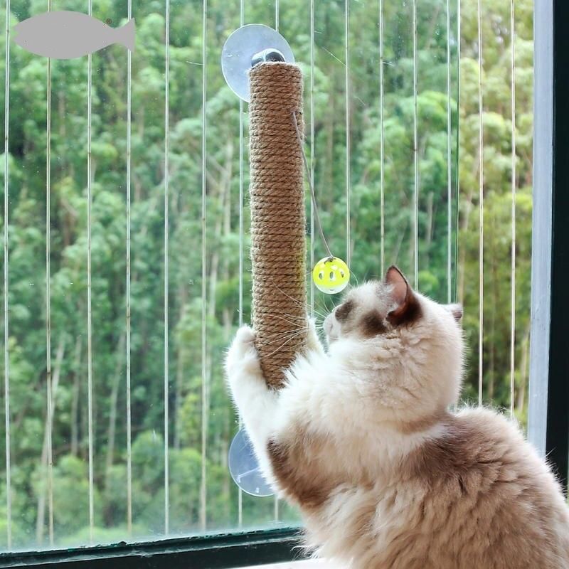 Deluxe Window-Mount Cat Scratcher