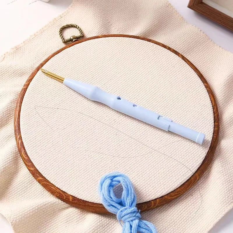 Embroidery Punch Needle Pen Kit for DIY Sewing and Crafts