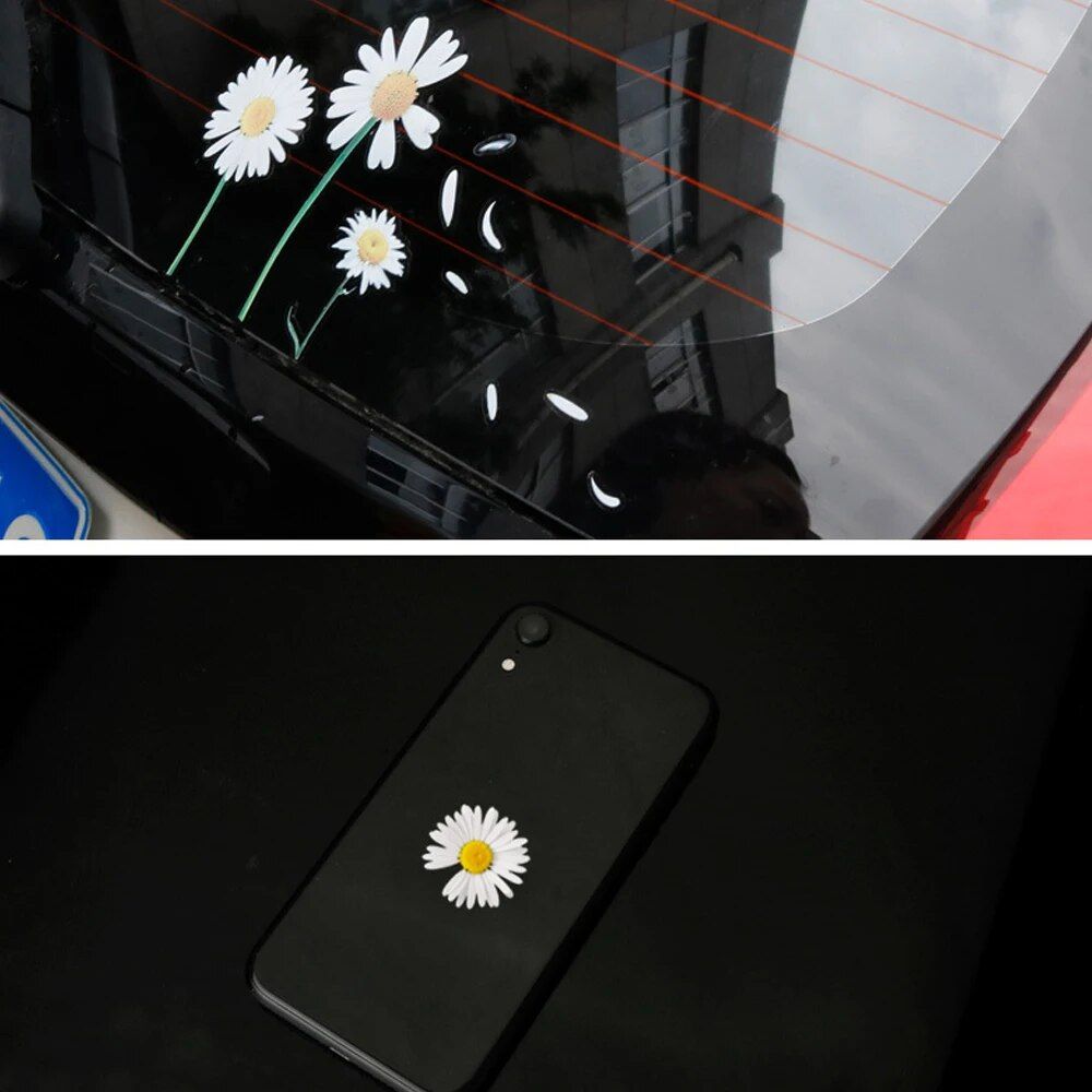 Waterproof Flower Vinyl Car Decal Set