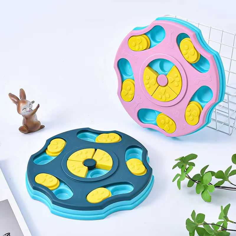 Interactive Slow Feeder Dog Bowl & Puzzle Toy