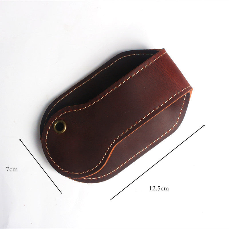 The first layer of leather coin purse