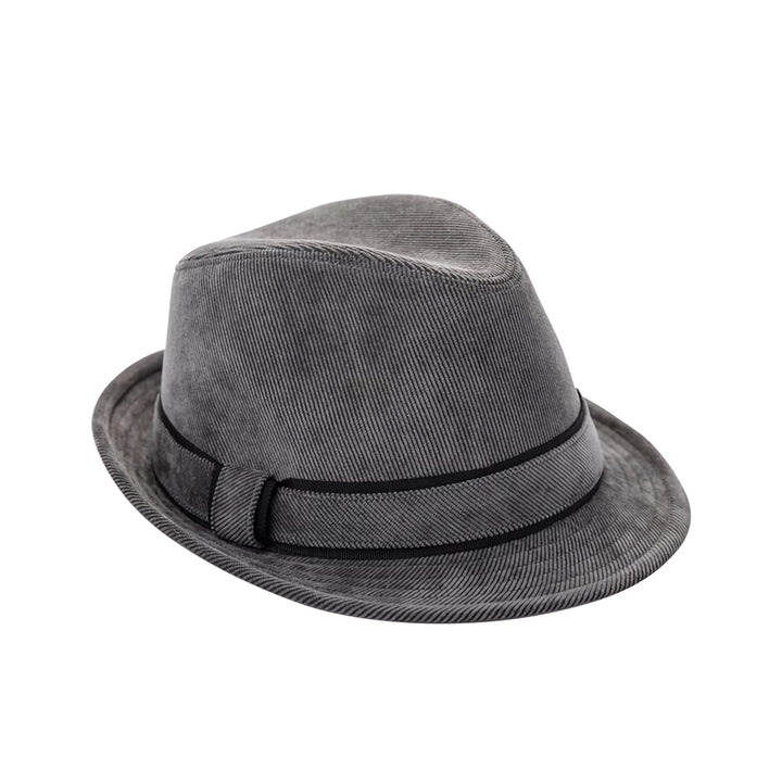 Wide Brim Denim Fedora Hat