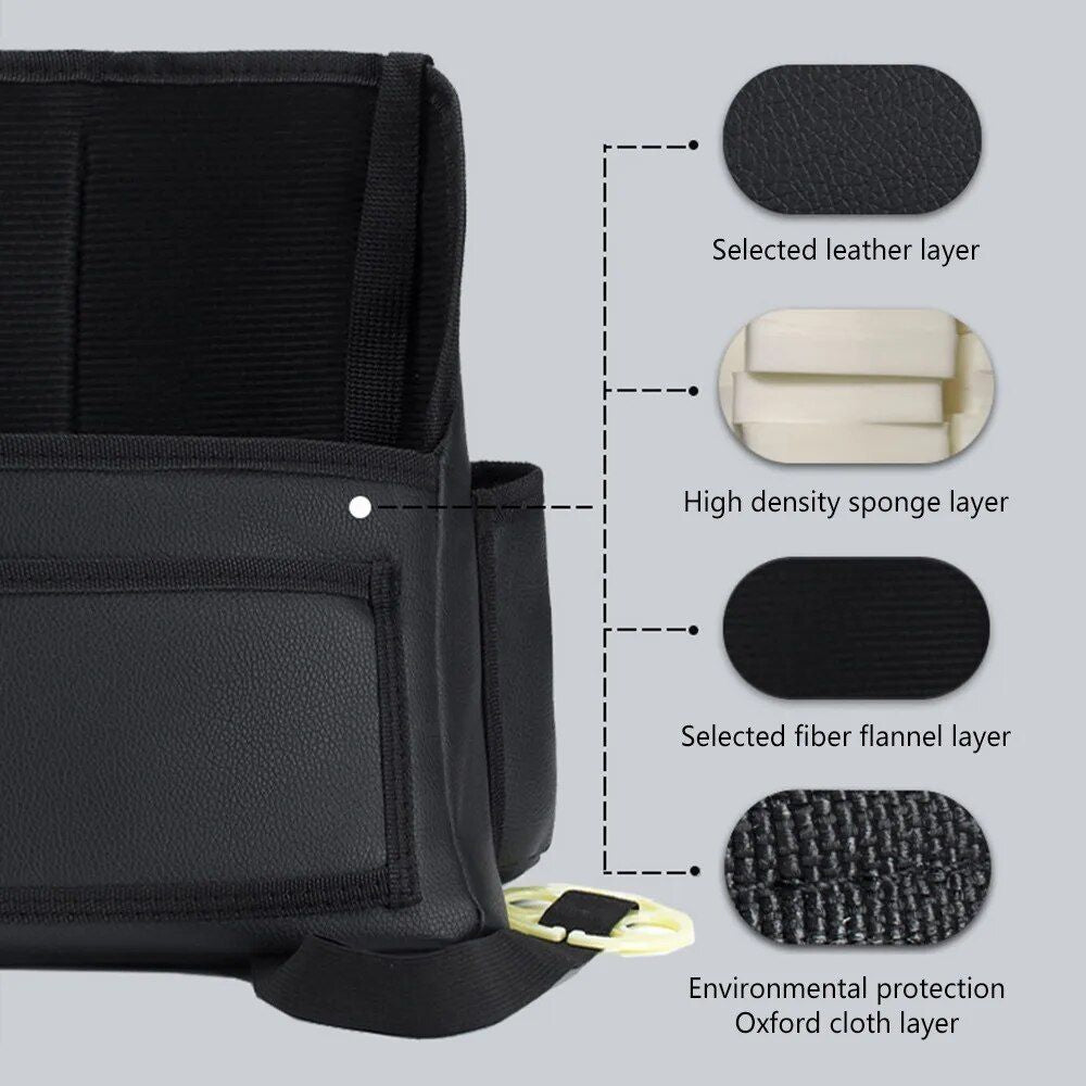 Deluxe Leather Car Seat Organizer