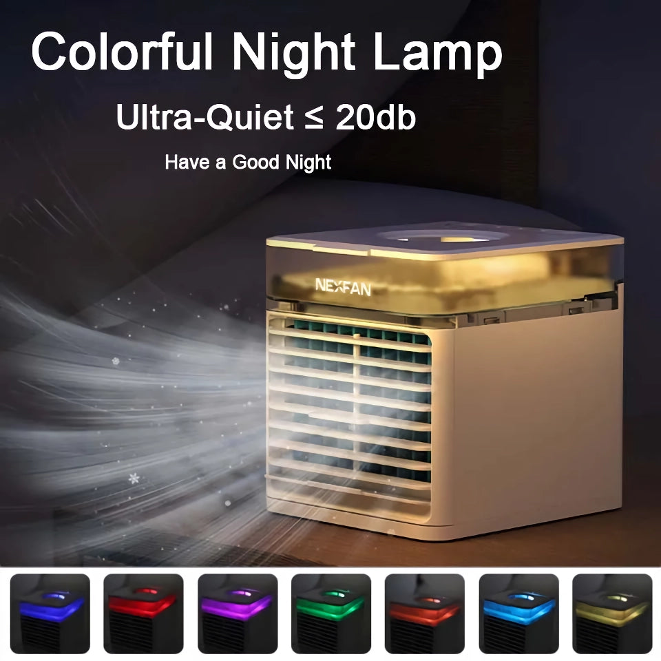 Portable Ultra Air Cooler USB Fan & Humidifier with LED Light