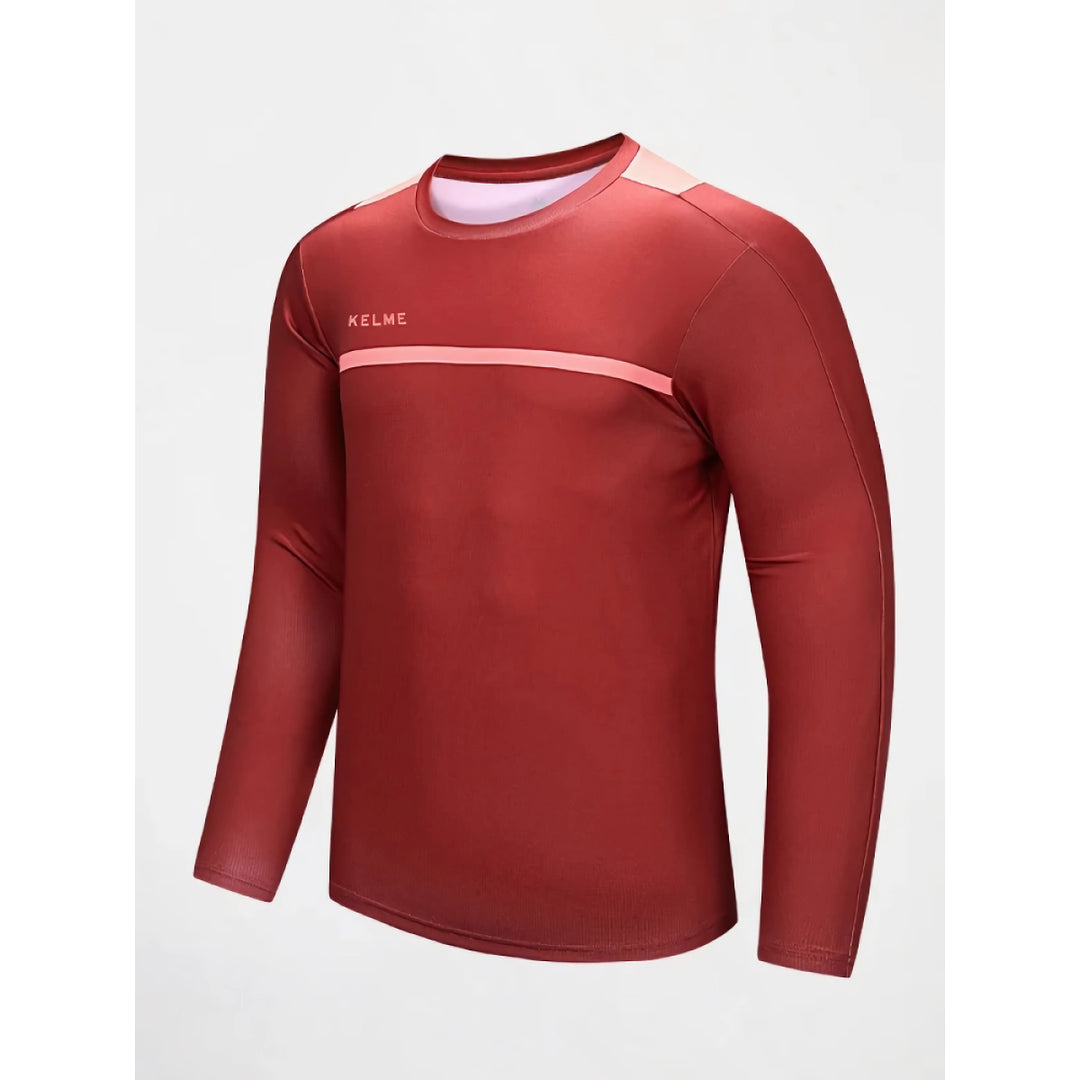 Men's Long Sleeve Football Training Top - Breathable Running Sports Shirt