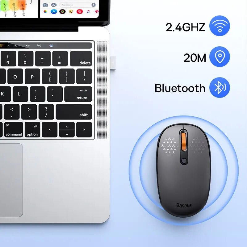 Wireless Bluetooth 5.0 Silent Click Mouse