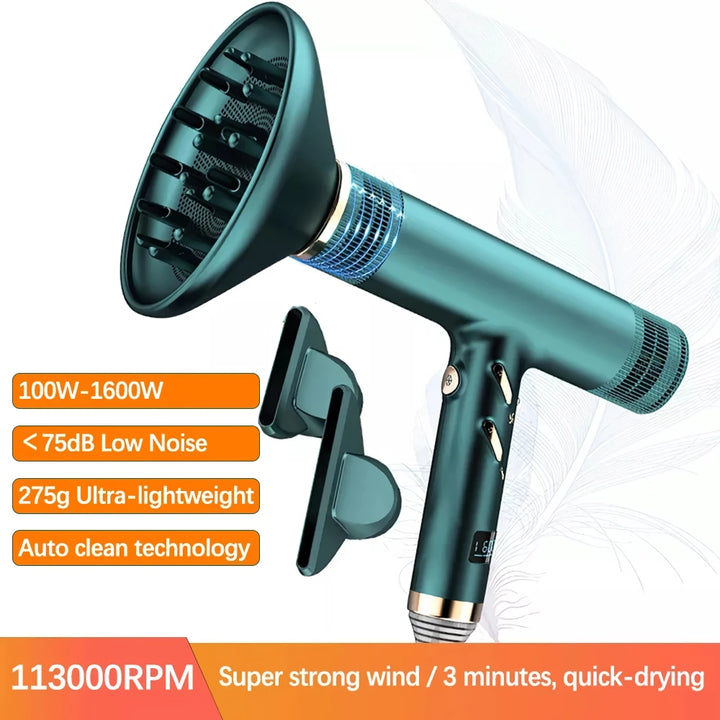 High-Speed Professional Hair Dryer 113,000 rpm/min