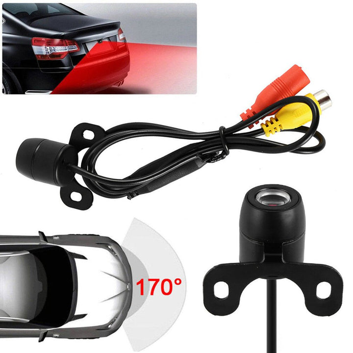 Universal 12 LED Night Vision Backup Camera with 170° Wide Angle and IP67 Waterproof Rating