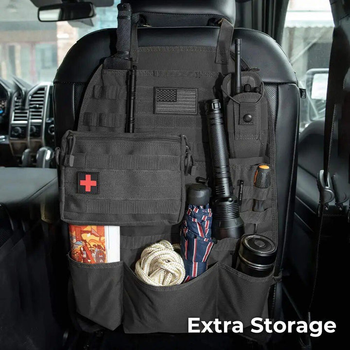 Universal Tactical Car Seat Back Organizer with Molle Storage