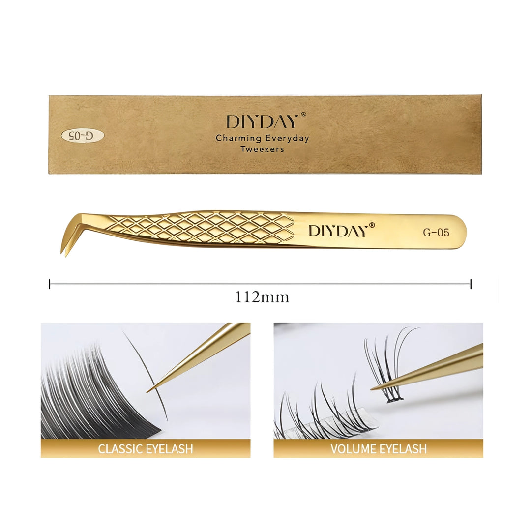 Precision Anti-slip Eyelash Extension Tweezers