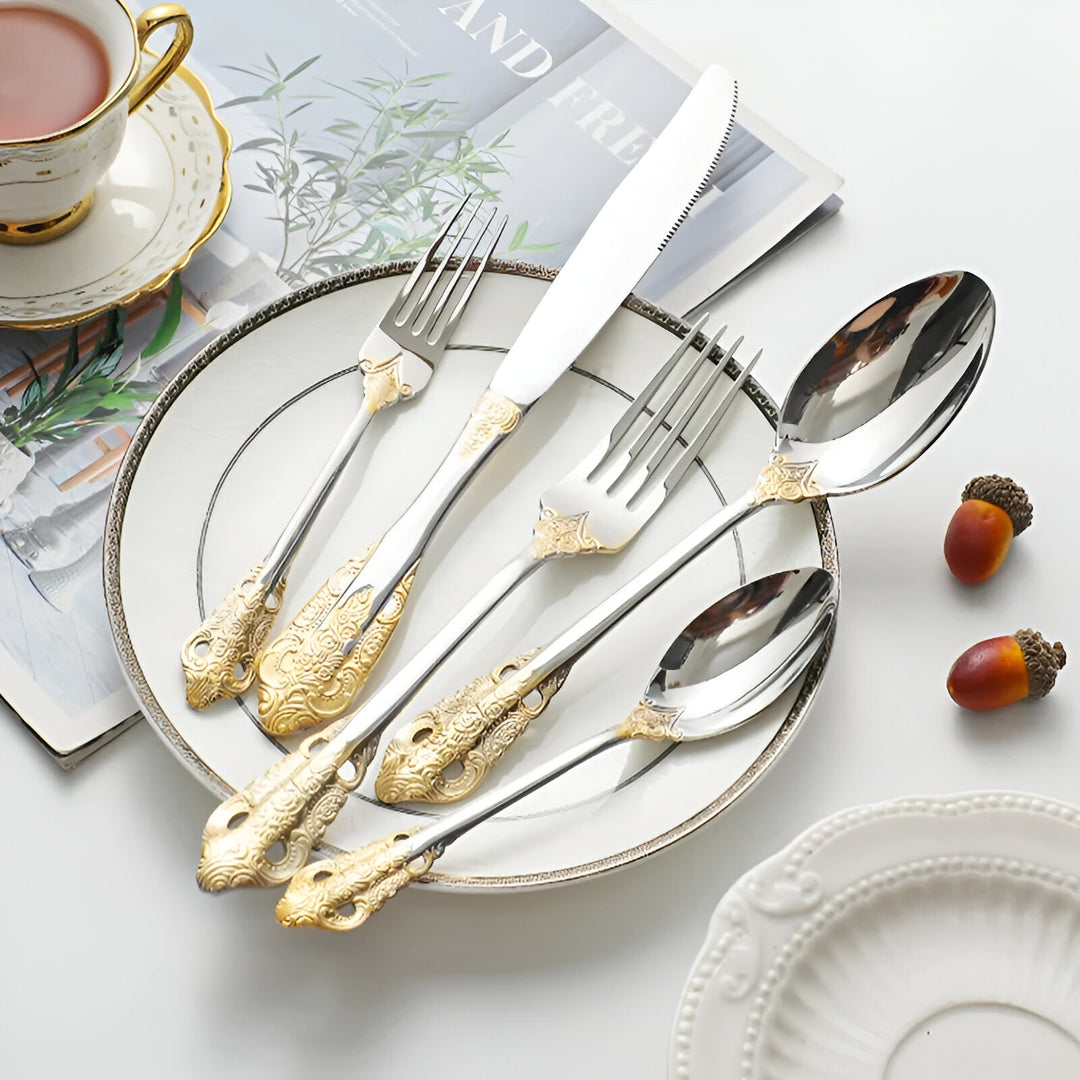 Luxury Gold Cutlery Set