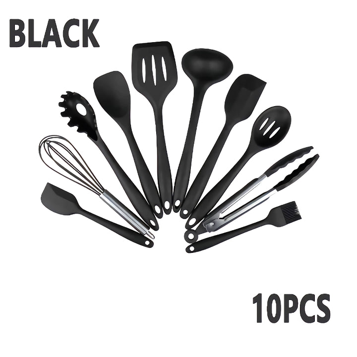 Silicone Non-Stick Kitchen Utensils Set