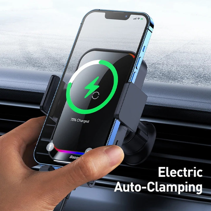 Infrared RGB Wireless Car Charger and Phone Holder