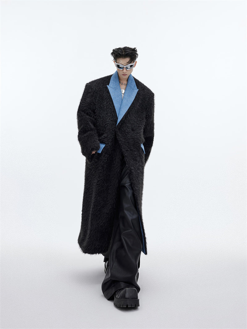 Men's Mink-proof Long Fur Coat