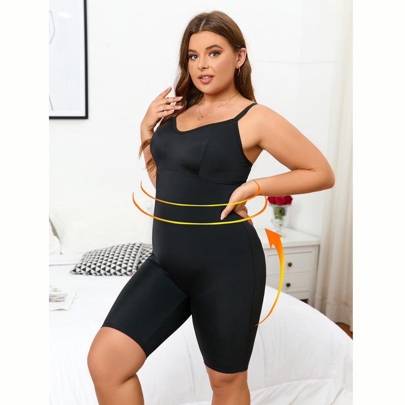 One-piece Corsets Women's Corsets Boxer Briefs Belly-holding Buttocks Body-supporting Chest Cross-border European And American Plus-size Corsets