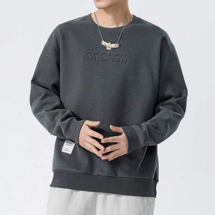 Rock Man Casual O Neck Sweatshirt