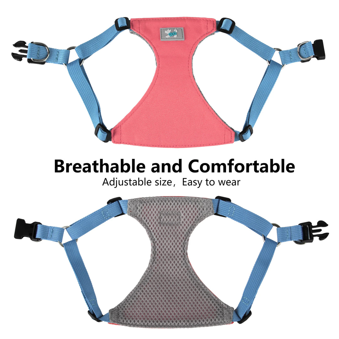 Adjustable Nylon Dog Harness and Leash Set for All Breeds