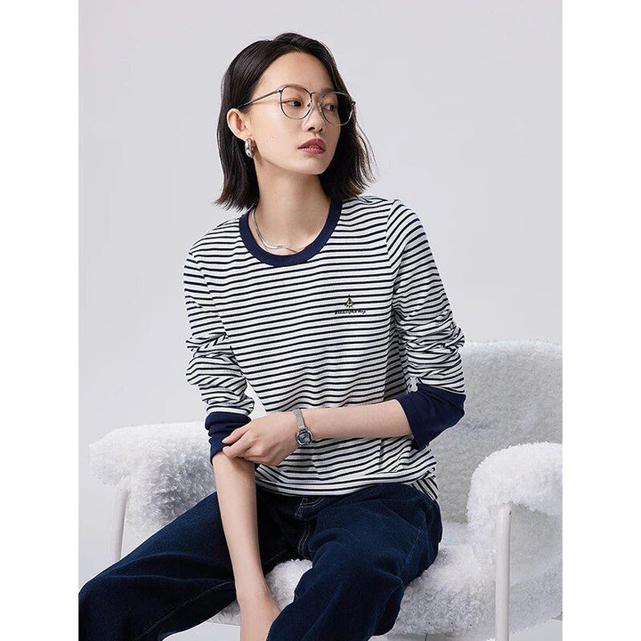 Women's Autumn Striped Long Sleeve T-Shirt