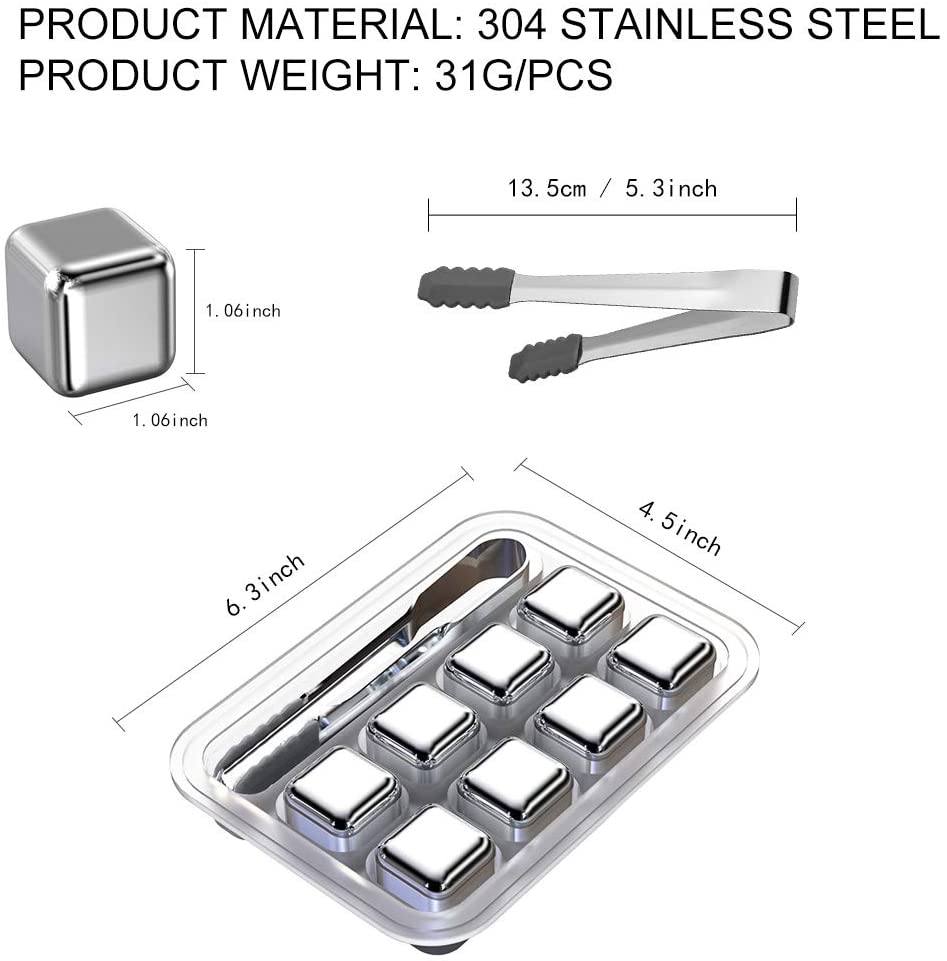 Reusable Stainless Steel Ice Cubes