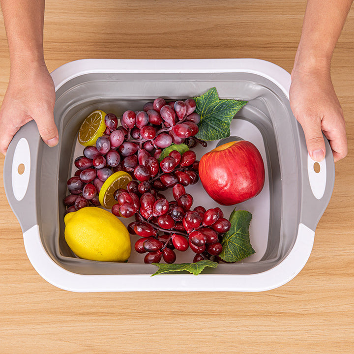 Portable Foldable Cutting Board and Washing Bucket