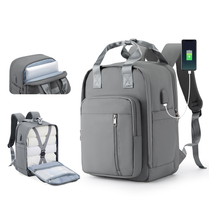 Waterproof Multi-Function Travel Backpack with USB Charging Port