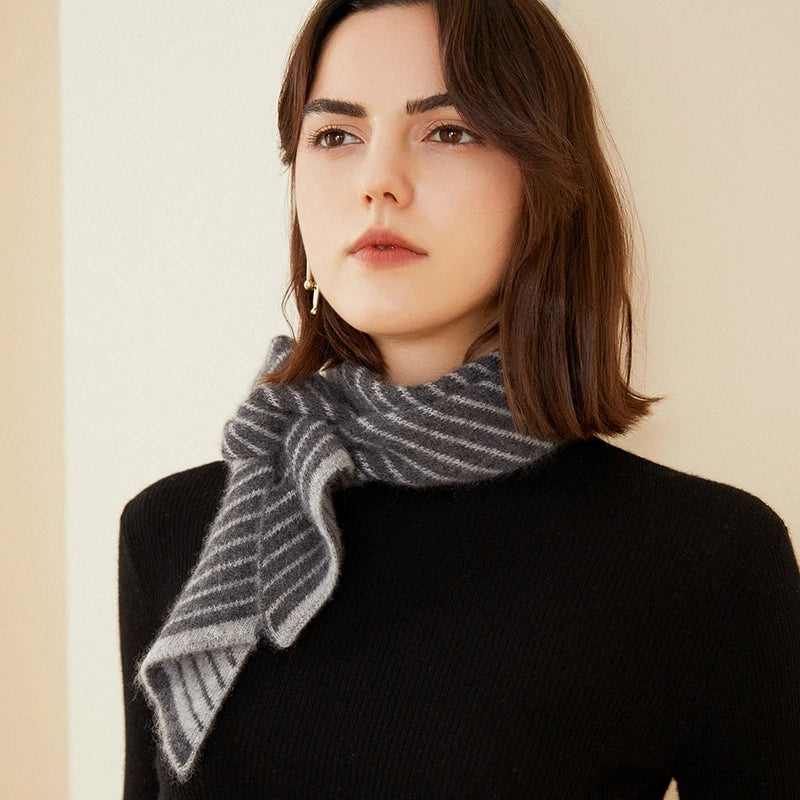 100% Goat Cashmere Knitted Scarf