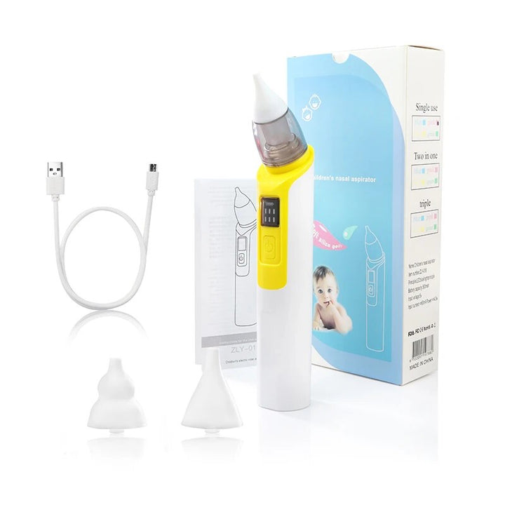 Electric Baby Nasal Aspirator: Rechargeable, Multi-Mode Suction with Music and LED Display