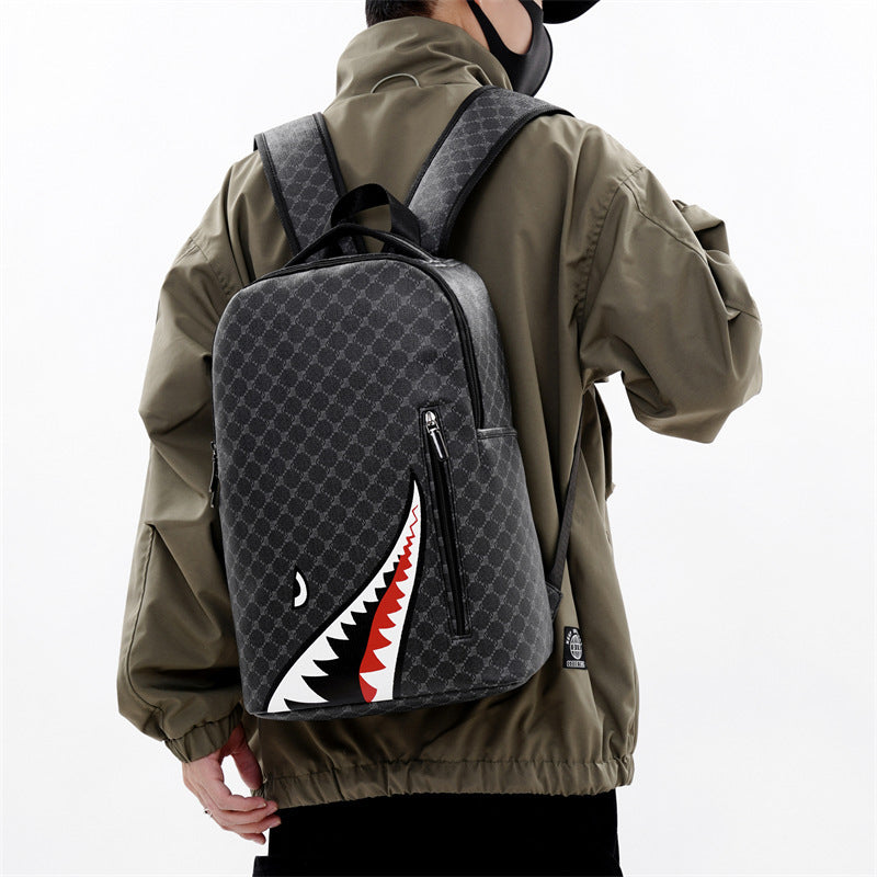 Shark Backpack Business Large Capacity Men