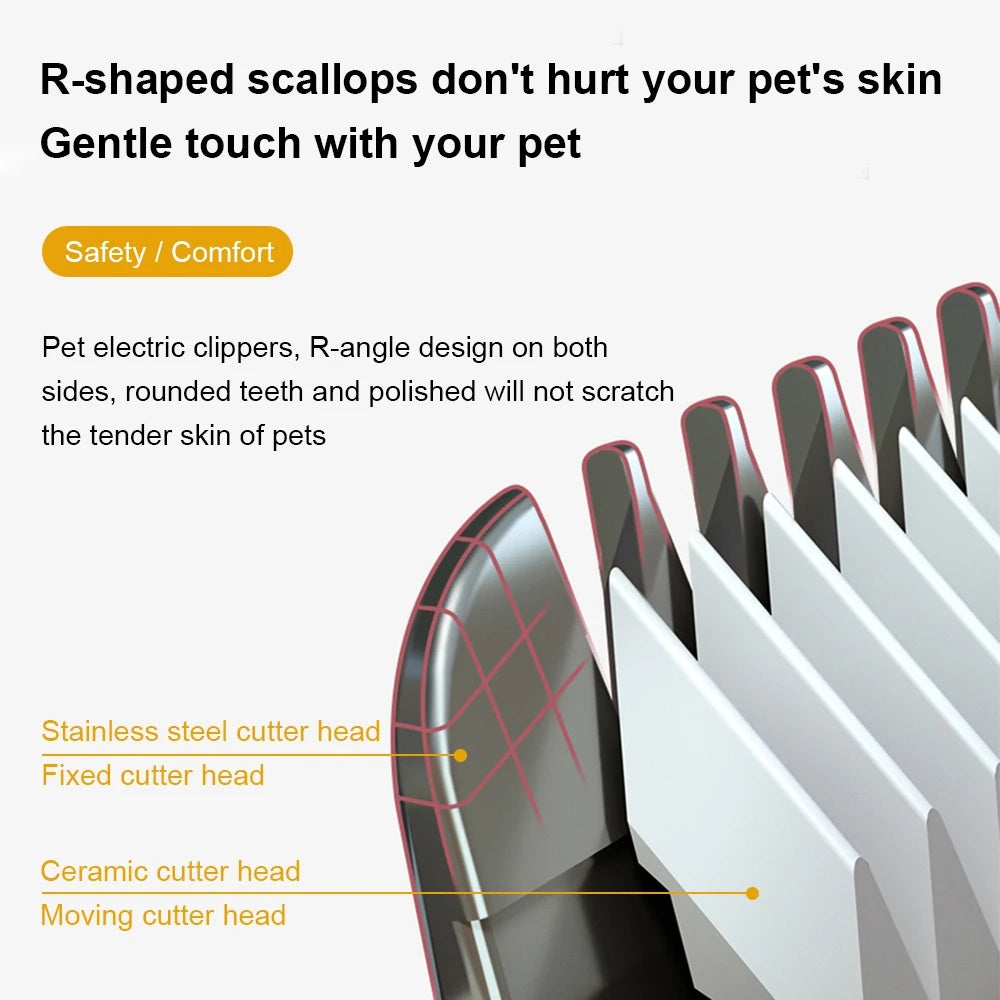 Professional USB Rechargeable Pet Hair Grooming Clipper