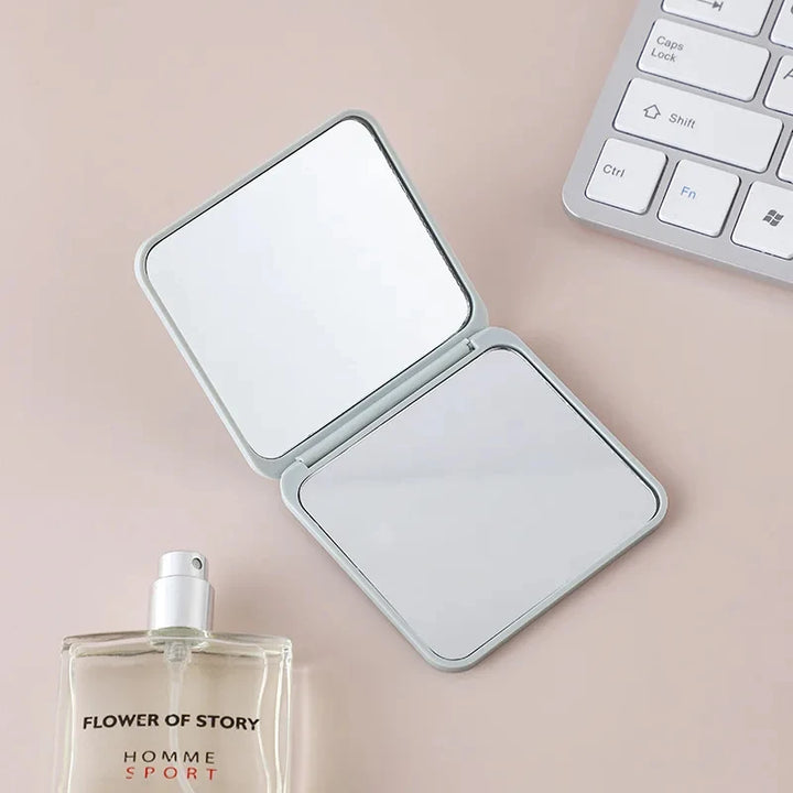 Portable Folding Double-Sided Makeup Mirror