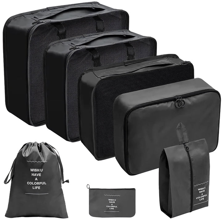 7-Piece Travel Organizer Set - Packing Cubes for Luggage and Clothes