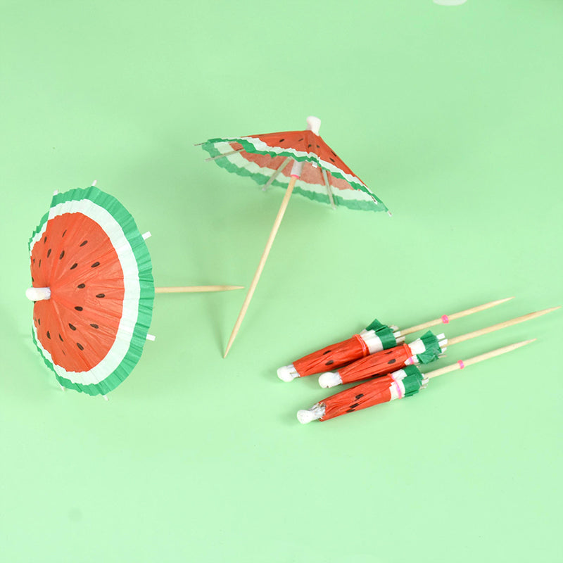 Paper Umbrella Cake Toppers