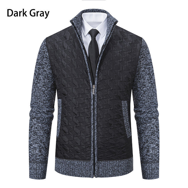 Men's Sweater Jacket Men's Coat Stand-up Collar Slim Fit Casual Fashion Knitwear