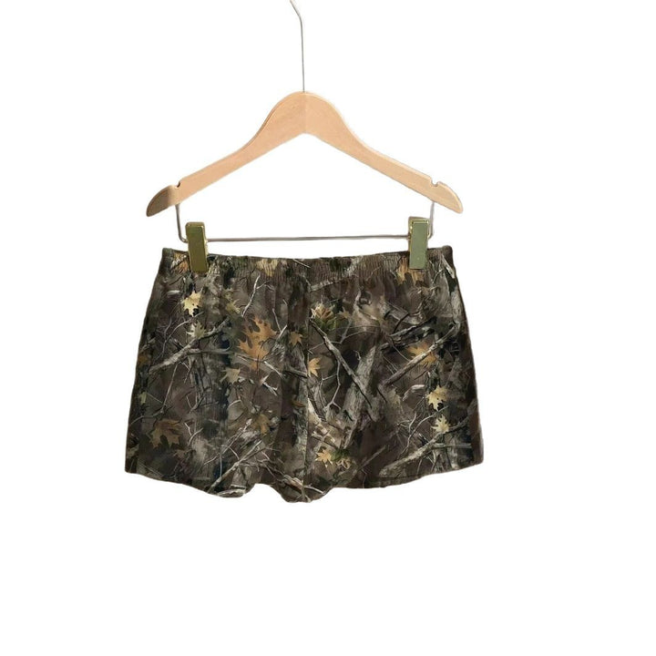 Women's Loose Casual Drawstring Branch Camouflage Printing Shorts