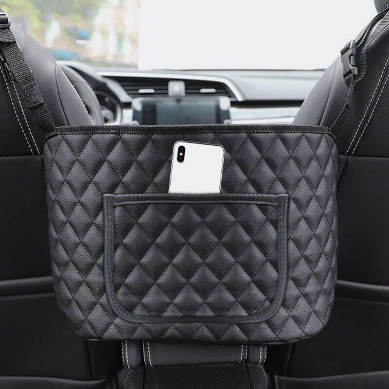 Luxury Leather Car Seat Organizer