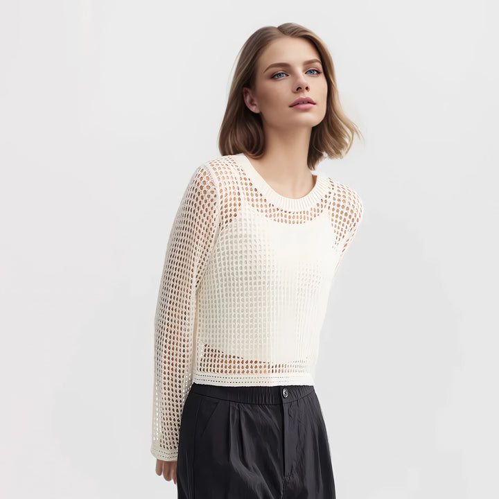 Elegant Women's Mesh Top