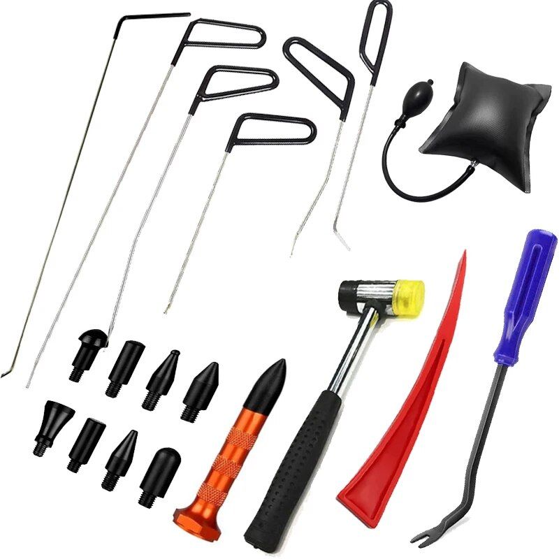 Professional Paintless Dent Repair Toolkit - Auto Body Work Slide Hammer Set