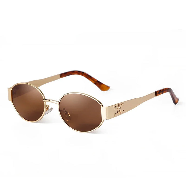 Trendy Retro Oval Sunglasses for Women