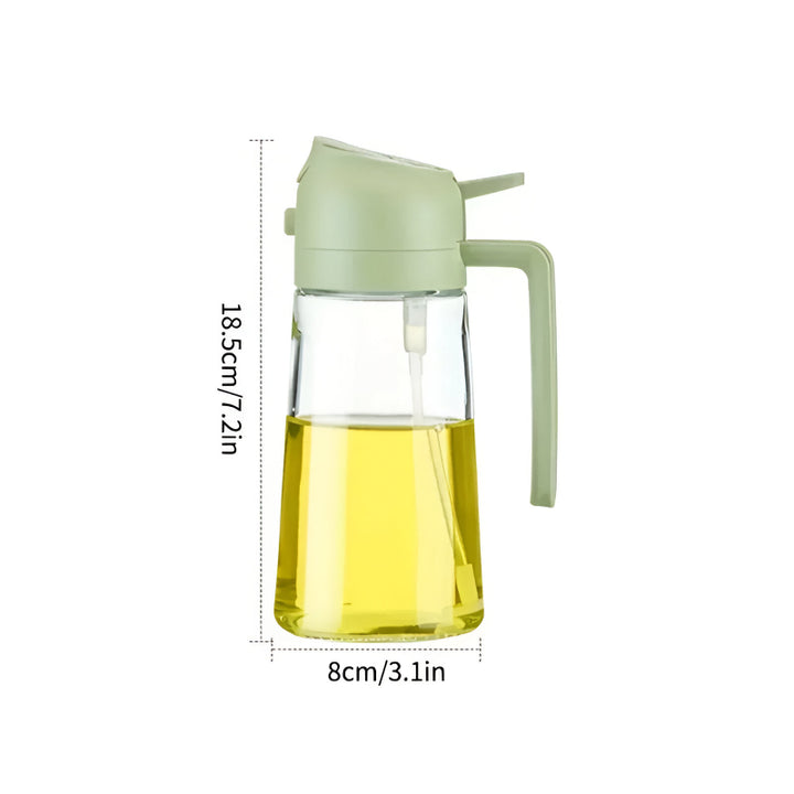 2-in-1 Glass Oil Sprayer Bottle