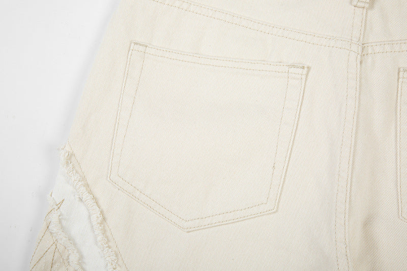 Women's Zip Panel Apricot Jeans