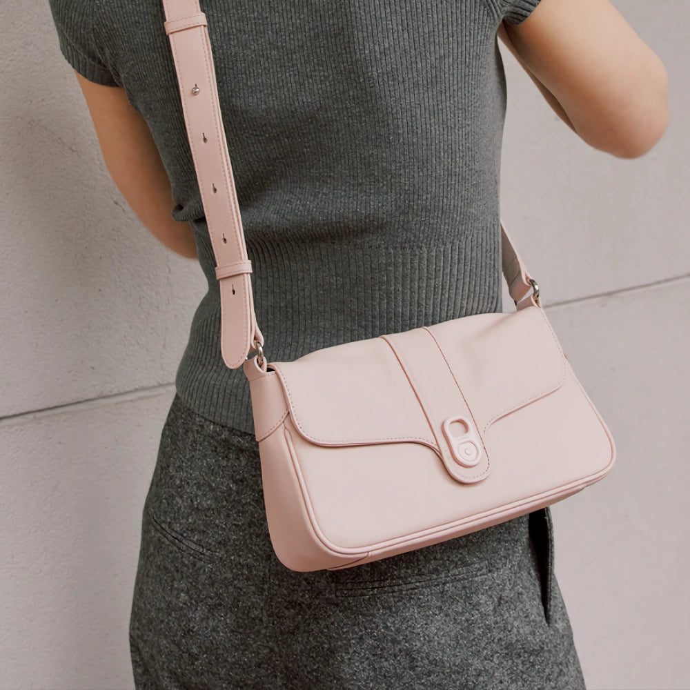 Retro Style Leather Shoulder & Crossbody Bag