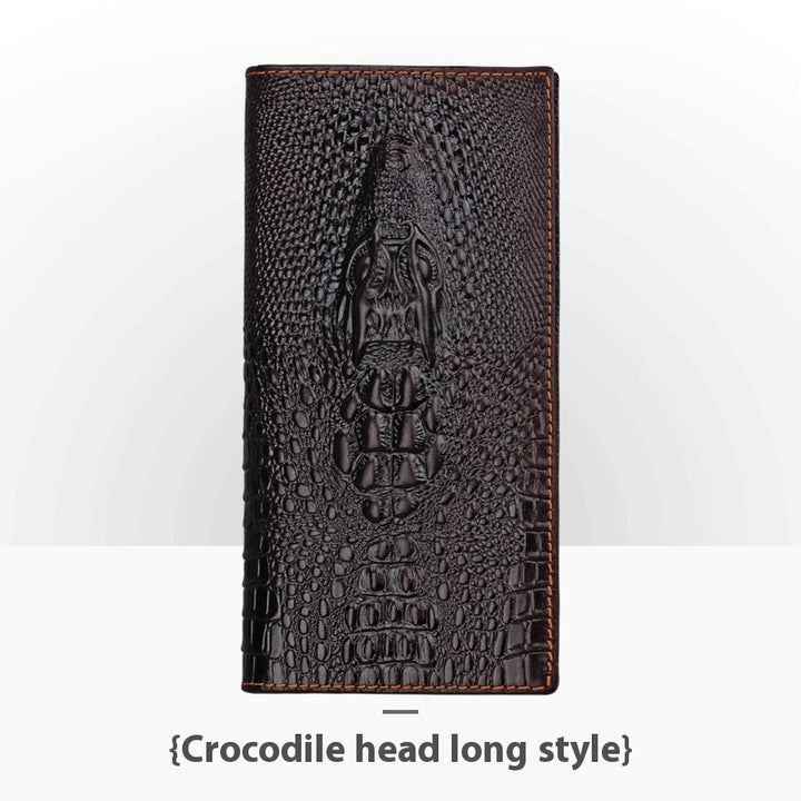 Personalized Retro Handmade Embossed Leather Wallet For Man