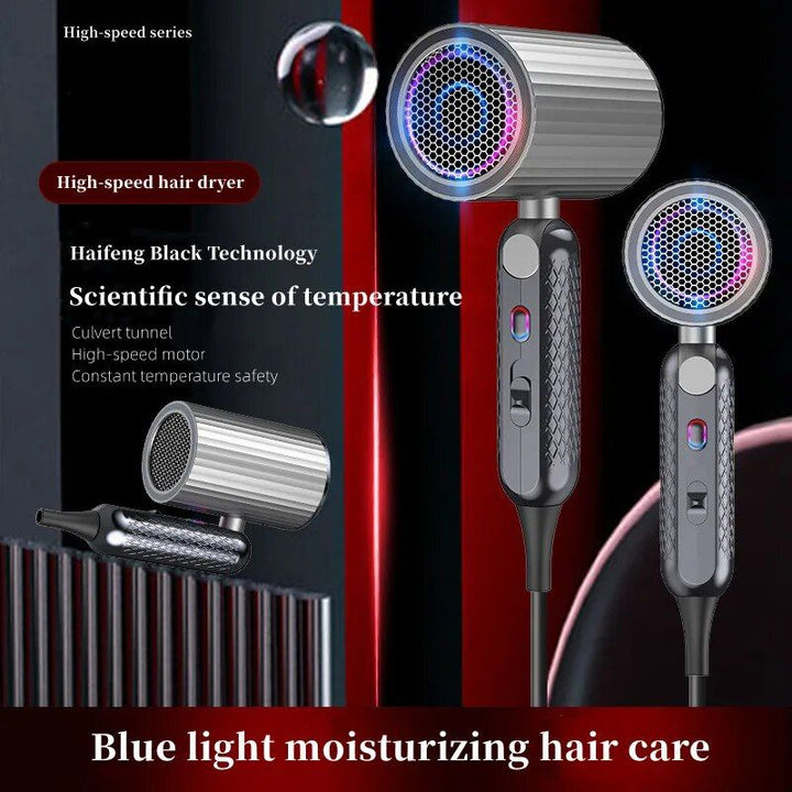 High-Power 1800W Ionic Hair Dryer with Foldable Handle - Salon-Grade, Fast Drying