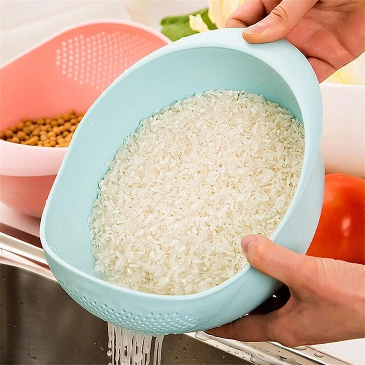 Multi-Purpose Kitchen Drain Basket with Handles