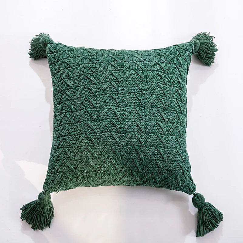 Soft Knit Chenille Cushion Cover 18x18 Inch