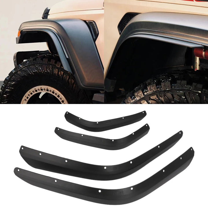 Front & Rear Mudguard Fender Set for Jeep Wrangler